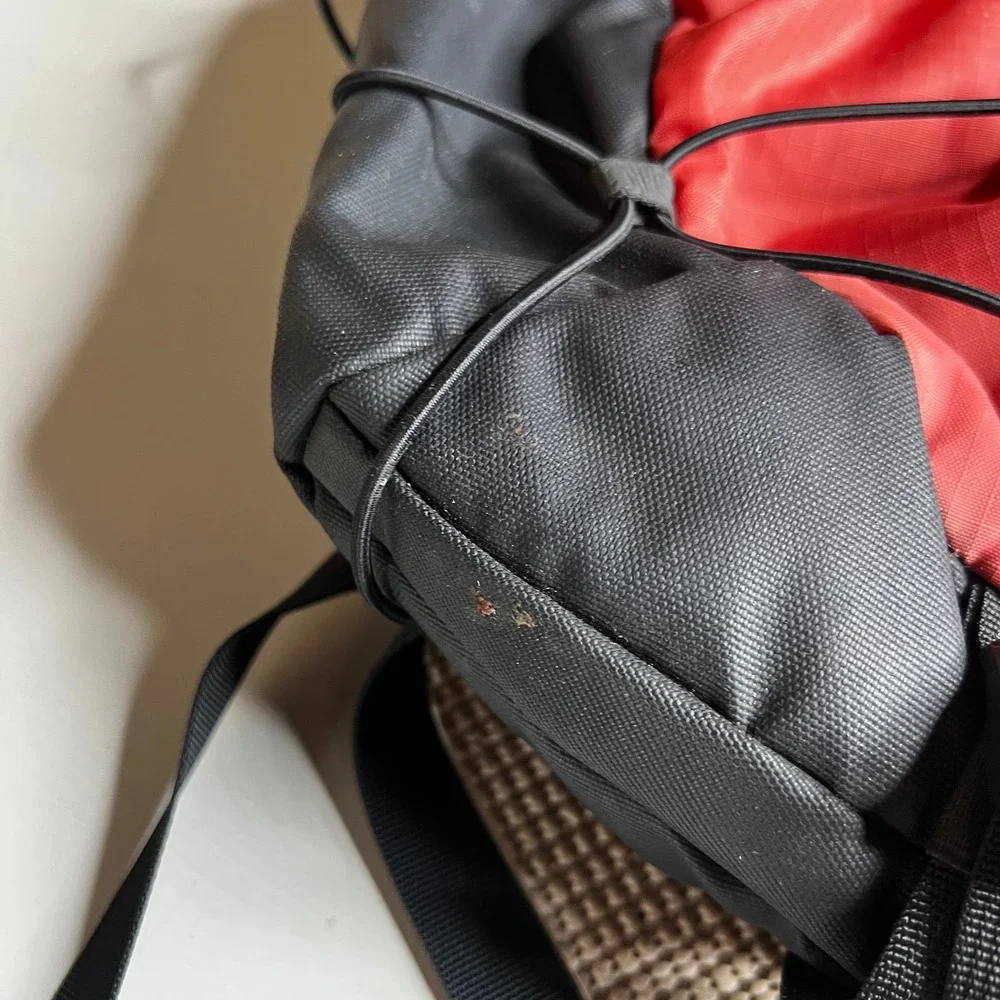 The North Face Borealis Backpack Black Red FlexVent Laptop Daypack Hiking Bag